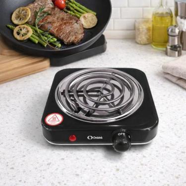 Imagem de Fogão Elétrico Portátil 1 Boca 1000W Compacto Fogareiro 5 Temperaturas