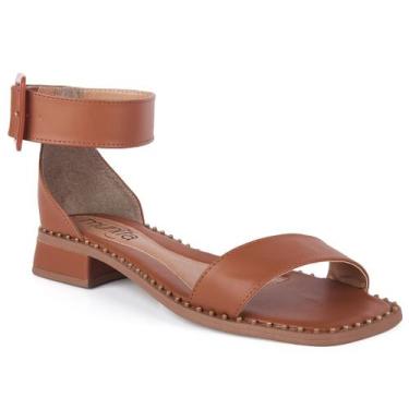 Imagem de Sandália Munita Feminina Saltinho Bloco Social Salto Baixo 3 cm Sola C