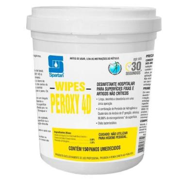 Imagem de Lenços Umedecidos Desinfetante Wipes Peroxy 4d Nova Embalagem 150 Unid