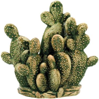 Imagem de ADORNO ÁRIDOS CACTUS CERÂMICA 27x28x12cm VERDE
