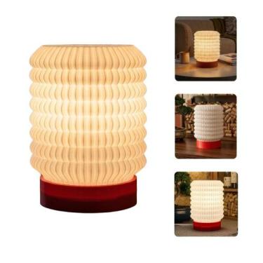 Imagem de Luminária de Mesa Abajur Yuna Design Moderno Minimalista 3D LED Decora