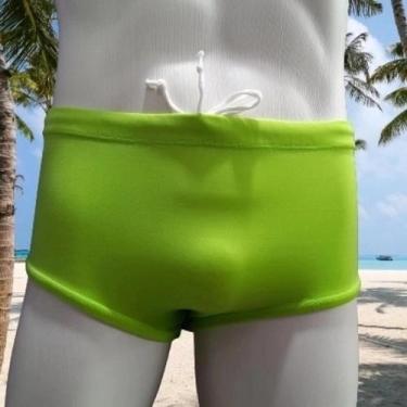 Imagem de Sunga slip cintura alta verde limão - Shoptem7 