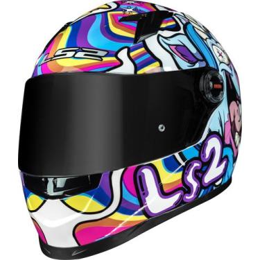 Imagem de Lançamento Capacete Ls2 Ff358 Bubble White Colorido, 61/62-XL