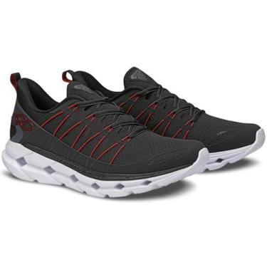 Imagem de Tênis Olympikus Cyber 3 Masculino - Preto e Vermelho, 44