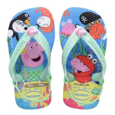Imagem de Chinelo Havaianas Baby Peppa Pig, 20, Azul lavanda