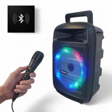 Imagem de Caixa De Som Bluetooth C/ Microfone Led Som Radio Portátil - YEPP, Pre