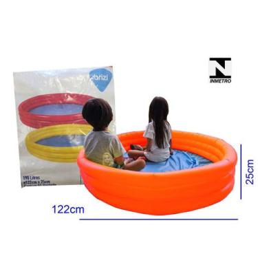 Imagem de Piscina Infantil Inflável 190L 122cmX25cm Verão Férias Kids - Brizi, V