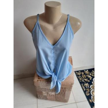 Imagem de Blusa azul alça amarração  Modart, Coral
