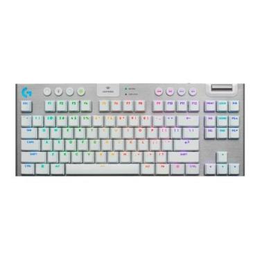 Imagem de Teclado Mecânico Gamer Sem Fio Logitech G915 X Lightspeed, Design TKL 