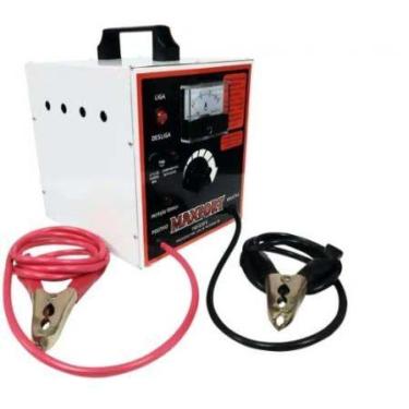Imagem de Carregador de bateria portátil 50 amp bivolt 110/220v com auxiliar de 