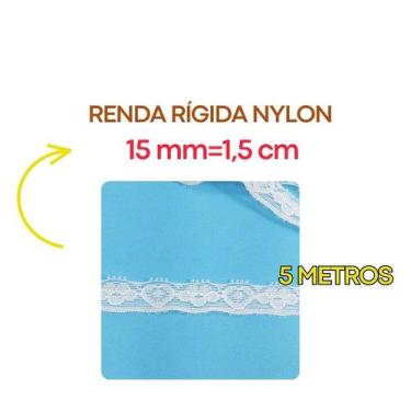 Imagem de Renda Rígida Poliamida 20mm 37mm 50mm 100mm Várias larguras Nylon RNyl