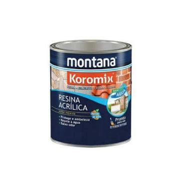 Imagem de Resina Acrílica Base D'Água Branca 900ml Impermeabilizante Antimofo Branco Montana