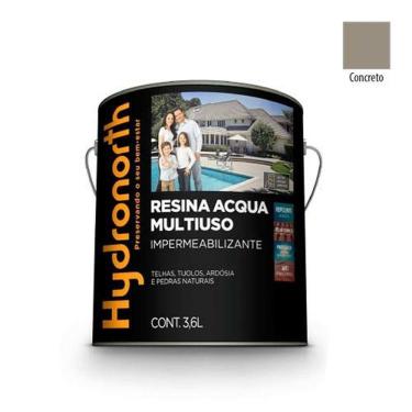 Imagem de Resina Acqua Color Multiuso Concreto para Renovar e Proteger Superfícies com Acabamento Resistente Cinza Hydronorth