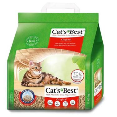 Imagem de Granulado Ecológico Cat's Best Original para Gatos - 4,3kg - CATS BEST