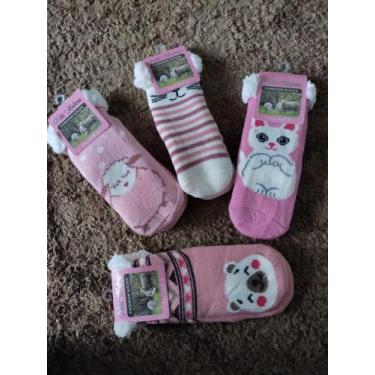 Imagem de Meia de lã infantil feminina 100% fibra acrílica Tam - 6 - Ninã Modern