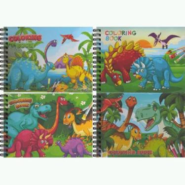 Imagem de Livro de Colorir Dinossauros c/ 48 Folhas - Capas Sortidas - PRIMAX