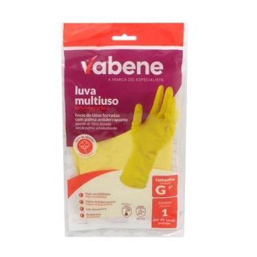 Imagem de Luva Latex Multiuso Leve G Amarela - VABENE