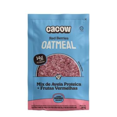 Imagem de Mix de Aveia Proteica CaCow Oatmeal Red Berries Frutas Vermelhas com 1