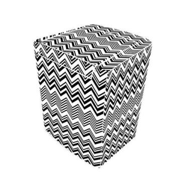 Imagem de Capa de Máquina de Lavar G Zig Zag com Zíper Forrada - Vida Pratika