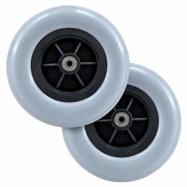 Imagem de Roda Dianteira Pneu Maciço 200x50 Aro 8 para Cadeira de Rodas Par - Su