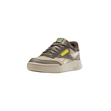 Imagem de Reebok Tênis unissex adulto x National Geographic Club C Legacy Revenge para homens e mulheres, National Geographic/Terrain Tema/Pedra, 12 Women/10.5 Men