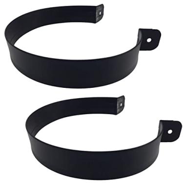 Imagem de 2 Abraçadeira 7" Polegadas Duto De Churrasqueira - Preto