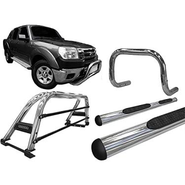 Imagem de Kit quebra mato+Estribo Oval +Santo Ant Ranger 97 a 12 CROMO