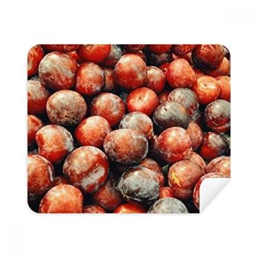 Imagem de Pano de limpeza de imagem de ameixa fresca, temperado, 2 peças, tecido de camurça