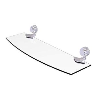 Imagem de Prateleira de vidro Allied Brass 433D/18-SCH 433 D Venus Collection Polegadas Pontilhadas Accents 5 Vidros, 45,7 cm x 12,7 cm, cromado acetinado