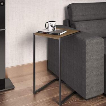 Imagem de Mesa Lateral Steel Quadra Artesano Vermont