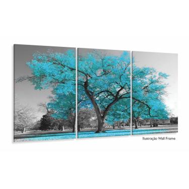 Imagem de Quadro Decorativo 120x60 Sala Quarto Árvore Turquesa 1