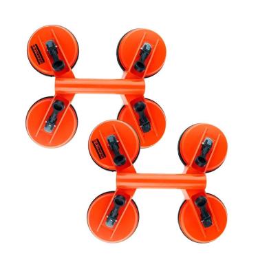 Imagem de 2 Unidades Ventosa Quádrupla Transporte De Vidros Até 100Kg