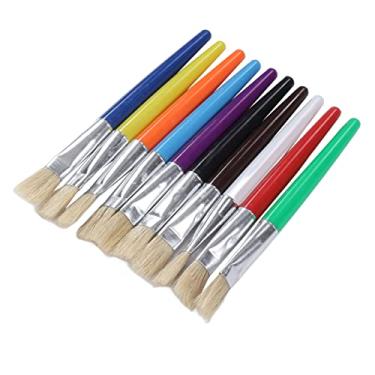Imagem de Pincel plano, pincel de giz adorável e elegante, confortável, fácil de limpar para pintura de estêncil