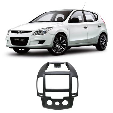 Imagem de Moldura 2 Din i30 2008 até 2012 Ar Analógico Preto EPX 483
