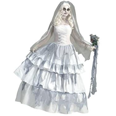Imagem de Fantasia feminina de luxo para noiva fantasma vitoriana Forum Novelties, Conforme mostrado., One Size