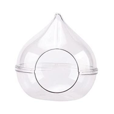 Imagem de Fenteer Hamster Transparente, Cama de Hamster, Cabana de, Habitat de Nidificação de Animais de Estimação para Gerbils Hamsters, m