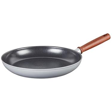 Imagem de GreenPan Mayflower Pro – Frigideira antiaderente de cerâmica saudável, anodizada rígida, 30,5 cm, cabo de madeira vintage, sem PFAS, indução, cinza carvão