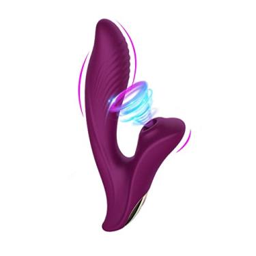 Imagem de Vibrador 13 Velocidades Estimulador do Clitóris Sucção & Ponto G Feminino Recarregável Brinquedos Sexuais Zatla