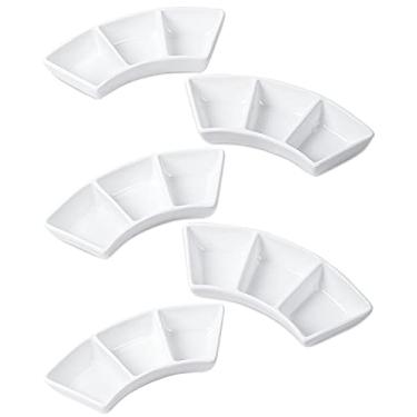 Imagem de Conjunto de Tigelas para molho Delling, Cerâmica, para Sushi, Churrasco, Fondue, 88 ml, 5 unidades