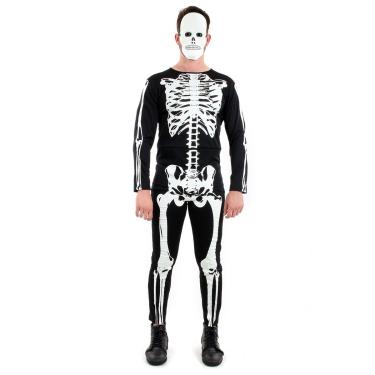 Imagem de Fantasia Esqueleto Masculino Adulto - Halloween M