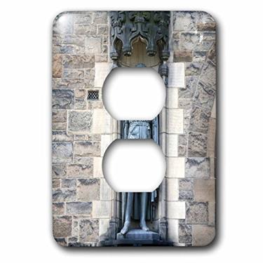 Imagem de 3dRose LLC lsp_82821_6 Escócia, Edimburgo, Castelo de Edimburgo Estátua de Cavaleiro Eu36 Mwr0063 Micah Wright 2 Tomadas Capa de Tomada