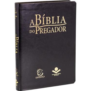 Imagem de A Bíblia Do Pregador - Arc - Luxo - Letra Normal - Capa Pu Preta Nobre