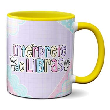 Imagem de Caneca Intérprete De Libras Linguagem De Sinais Presente (Amarela)