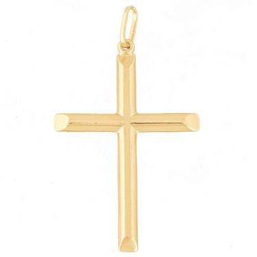 Imagem de Pingente Masculino Cruz Crucifixo De Ouro 18K 750 - Dr Joias