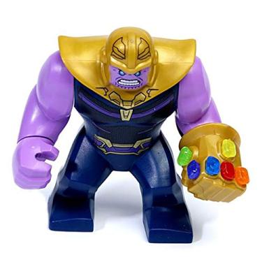 Imagem de LEGO Miniatura Thanos com manopla e 6 pedras do infinito da Guerra Infinita