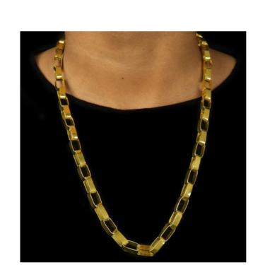 Imagem de Cordão Corrente Tijolinho 8mm correntes de moedas antigas