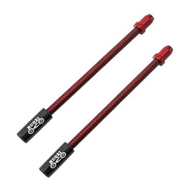 Imagem de 2 Peças para Flexível com Freio Cabo Tubo de Botas de, Vermelho