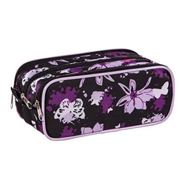 Imagem de Estojo Necessaire LS Bolsas com 4 divisões internas preto