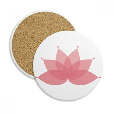 Imagem de Caneca de flor de lótus rosa flor flor copo copo copo proteção mesa pedra absorvente