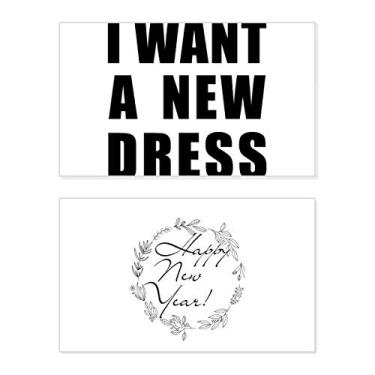 Imagem de Cartão de felicitações I Want A New Dress New Year Festival Bless Message Present